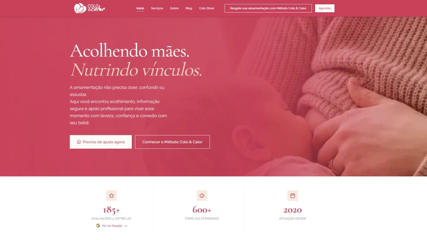 SITE DE ASSESSORIA EM AMAMENTAÇÃO